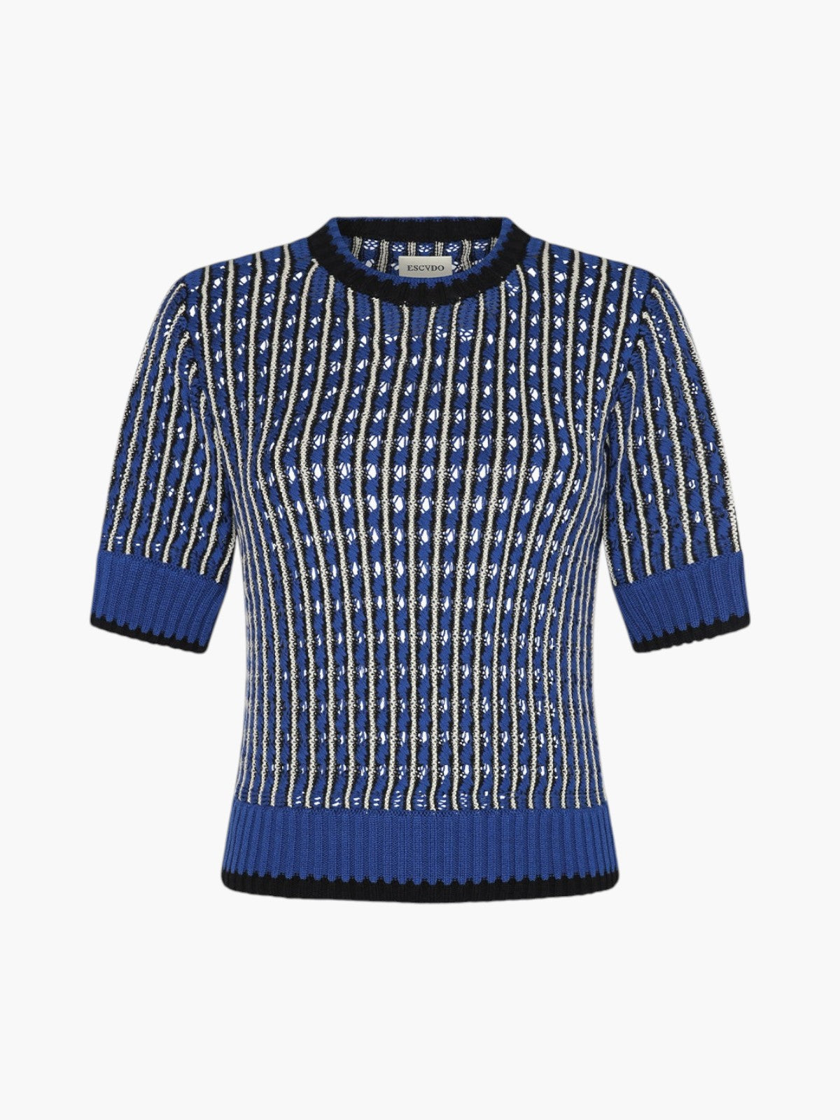 Apu Knitted Top | Electric Blue/Black Apu Knitted Top | Electric Blue/Black