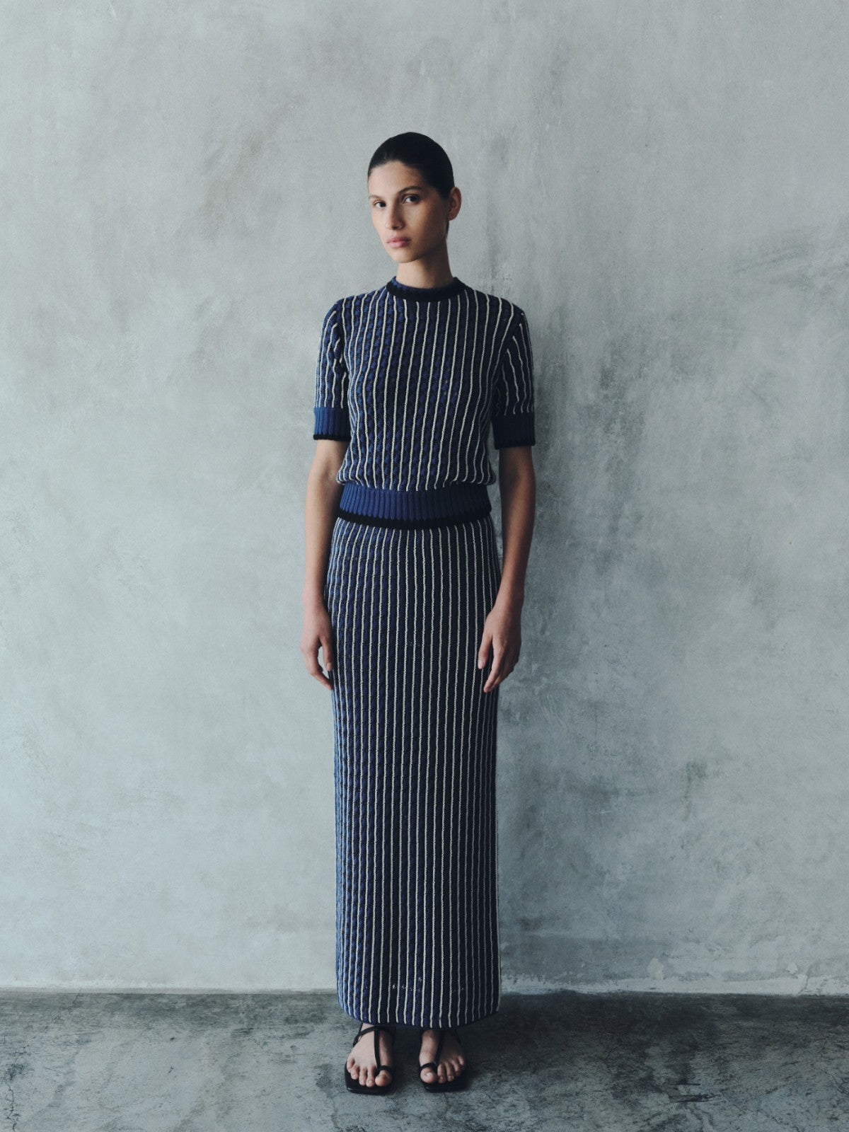 Apu Knitted Top | Electric Blue/Black Apu Knitted Top | Electric Blue/Black