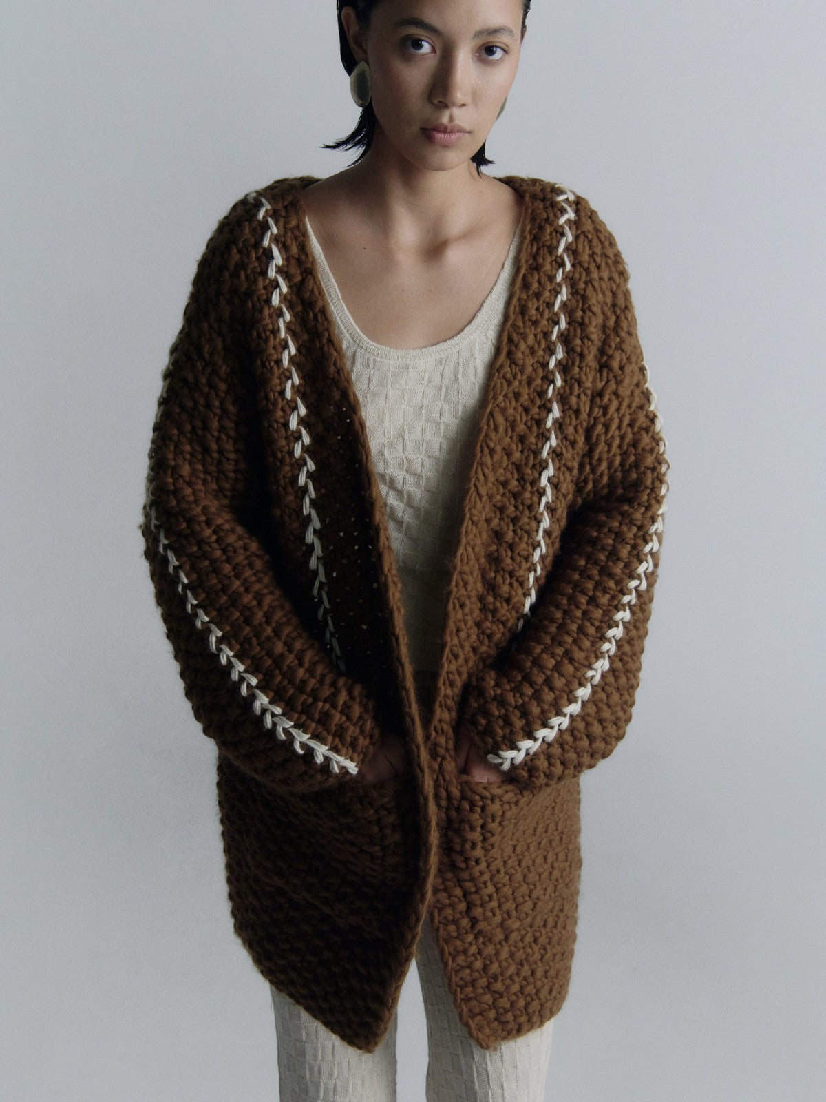 Cocoon Maxi Cardigan | Brown Cocoon Maxi Cardigan | Brown