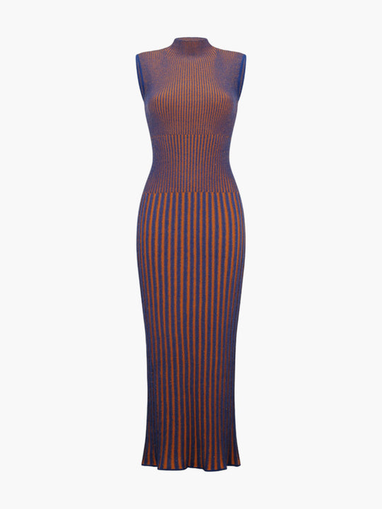 Golfo Maxi Dress | Electric Blue/Orange