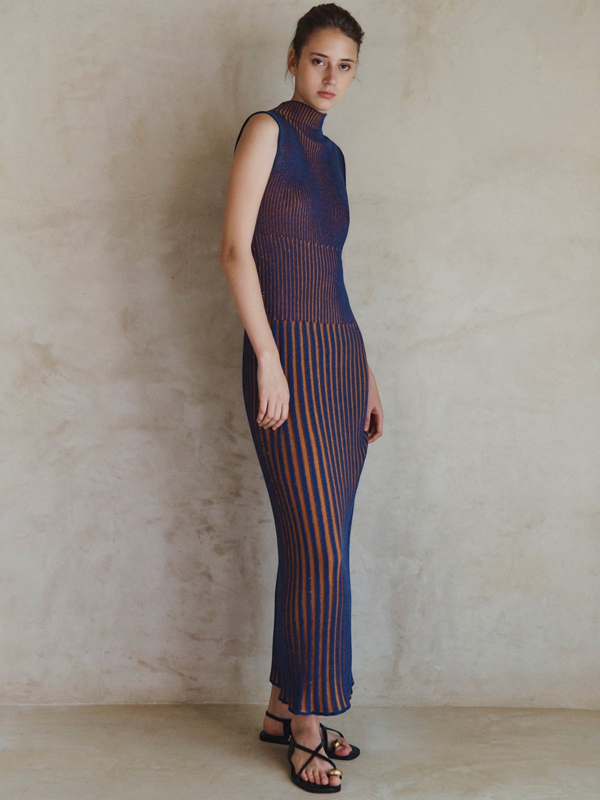 Golfo Maxi Dress | Electric Blue/Orange Golfo Maxi Dress | Electric Blue/Orange