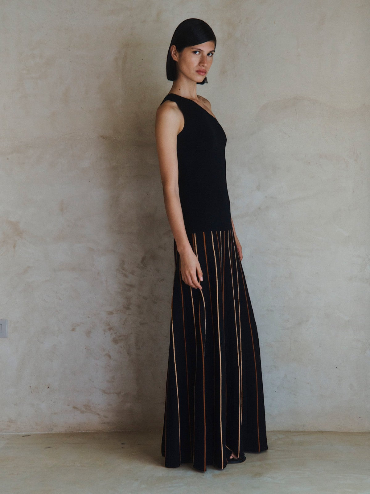 Manglar One Shoulder Maxi Dress | Black Manglar One Shoulder Maxi Dress | Black