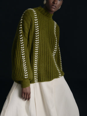 Mayu Sweater | Olive Mayu Sweater | Olive