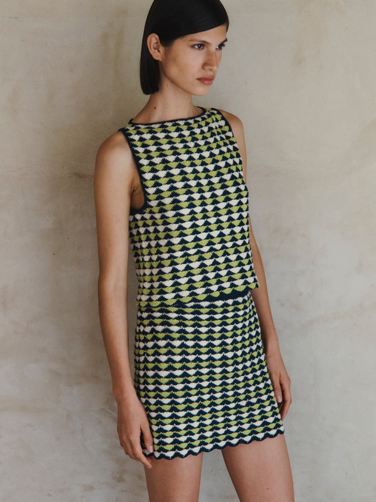 Motupe Top | Lime/Blue Motupe Top | Lime/Blue