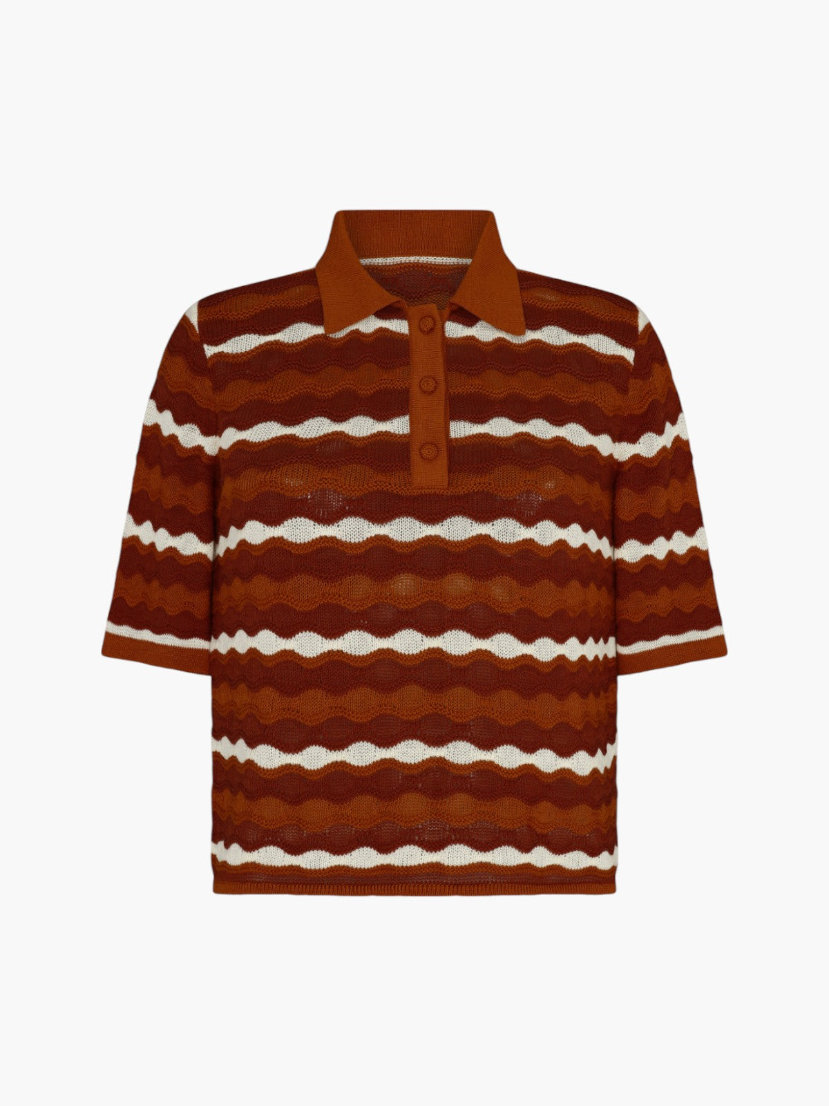 Mullu Knit Shirt | Tobacco/Ivory