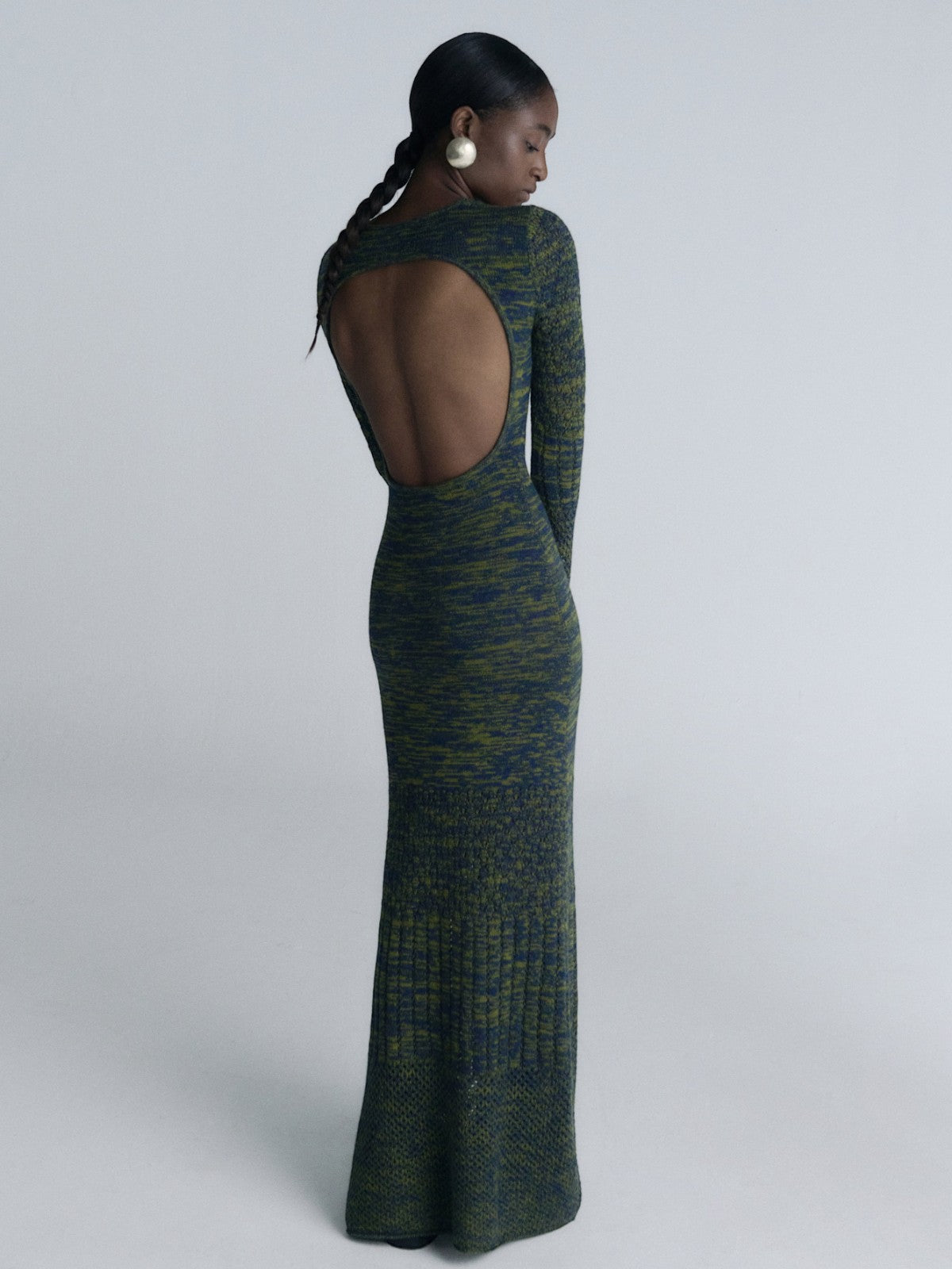 Murga Maxi Dress | Olive/Blue Murga Maxi Dress | Olive/Blue