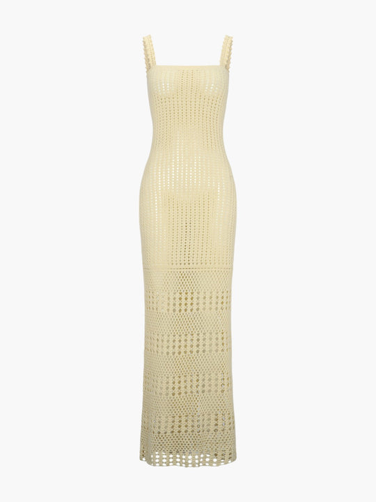 Reflejo Sleeveless Dress | Ivory