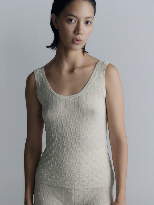 Taki Tank Top | Ivory