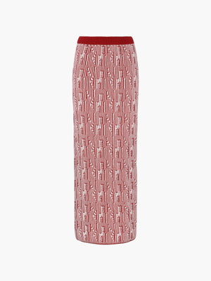 Tayta Maxi Skirt | Burgundy/Ivory Tayta Maxi Skirt | Burgundy/Ivory