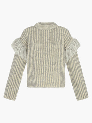 Ushnu Sweater | Ivory/Grey Ushnu Sweater | Ivory/Grey