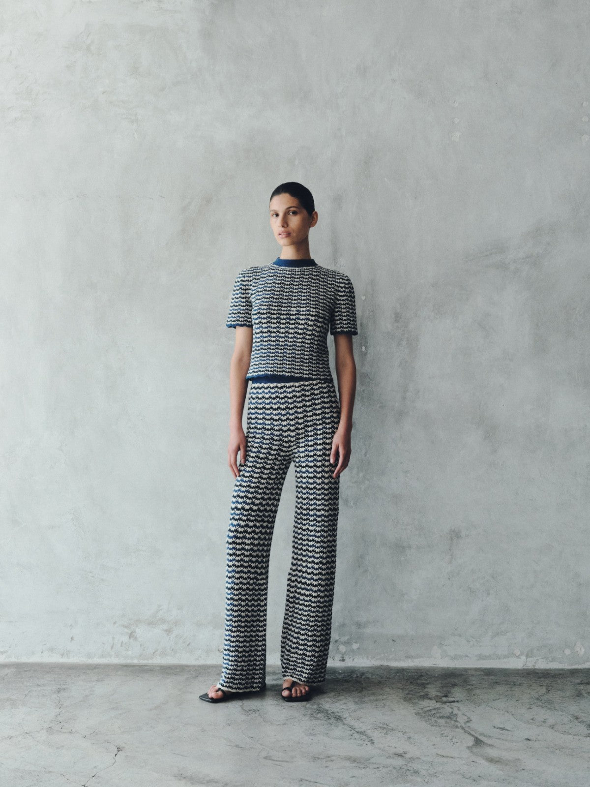 Wayra Crochet Pants | Blues/Ivory Wayra Crochet Pants | Blues/Ivory