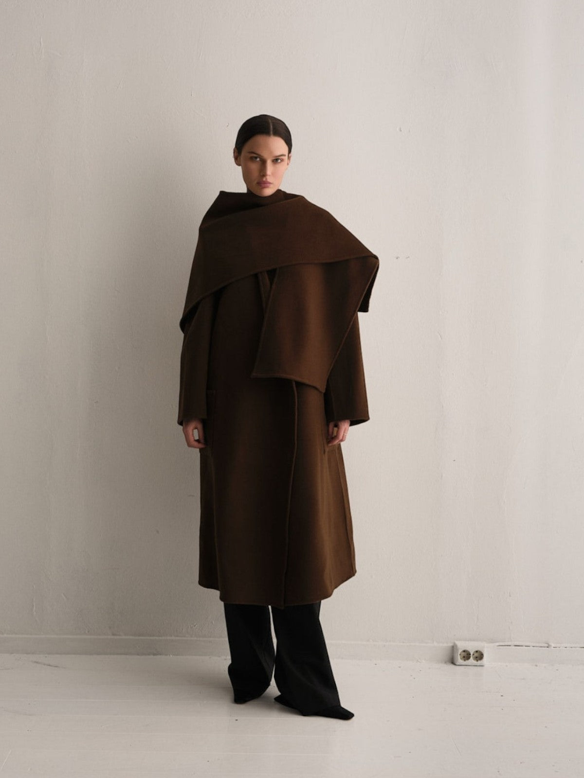 Cape Coat | Brown Cape Coat | Brown