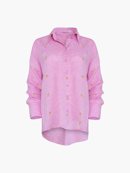 Button Down Shirt | Mango Camomile Pink