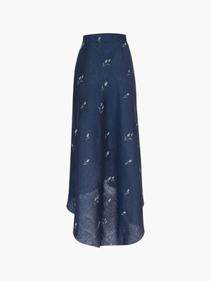 Lovely Tulip High-Low Skirt | Navy Lovely Tulip High-Low Skirt | Navy