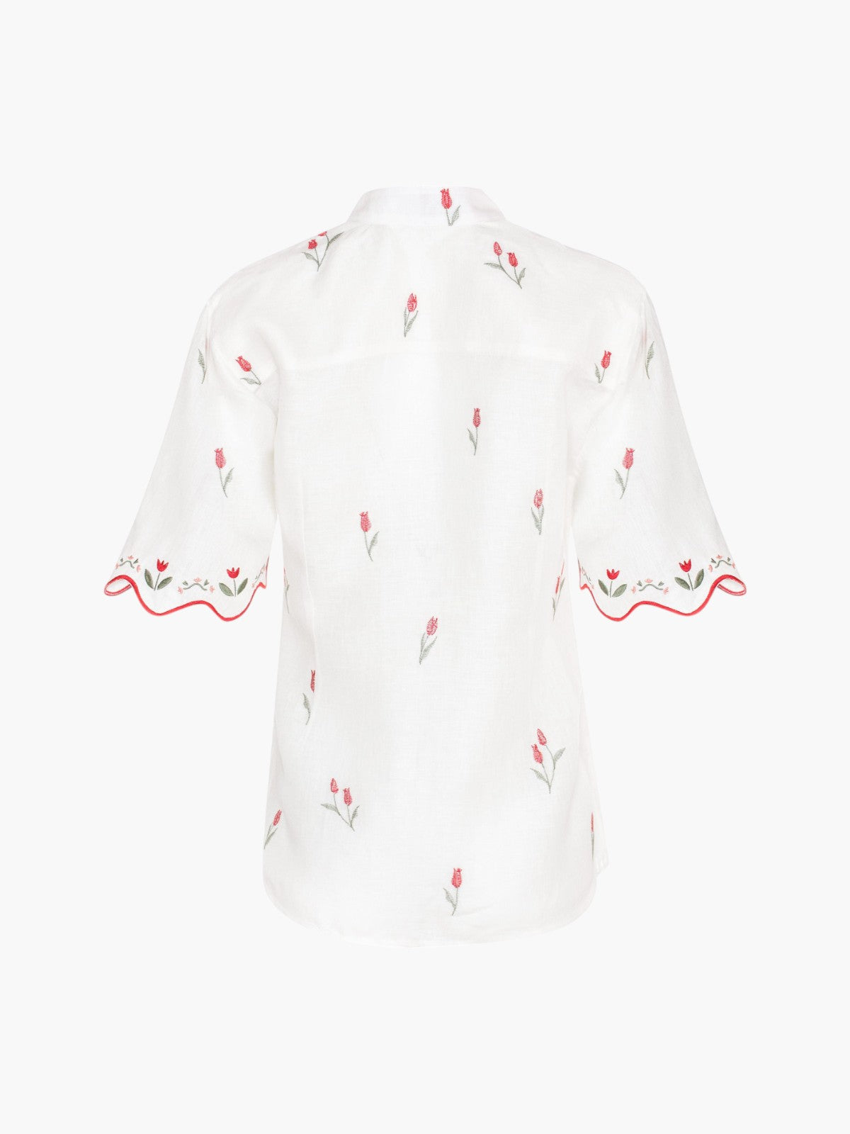 Lovely Tulip Short Sleeve Shirt | Ivory Lovely Tulip Short Sleeve Shirt | Ivory