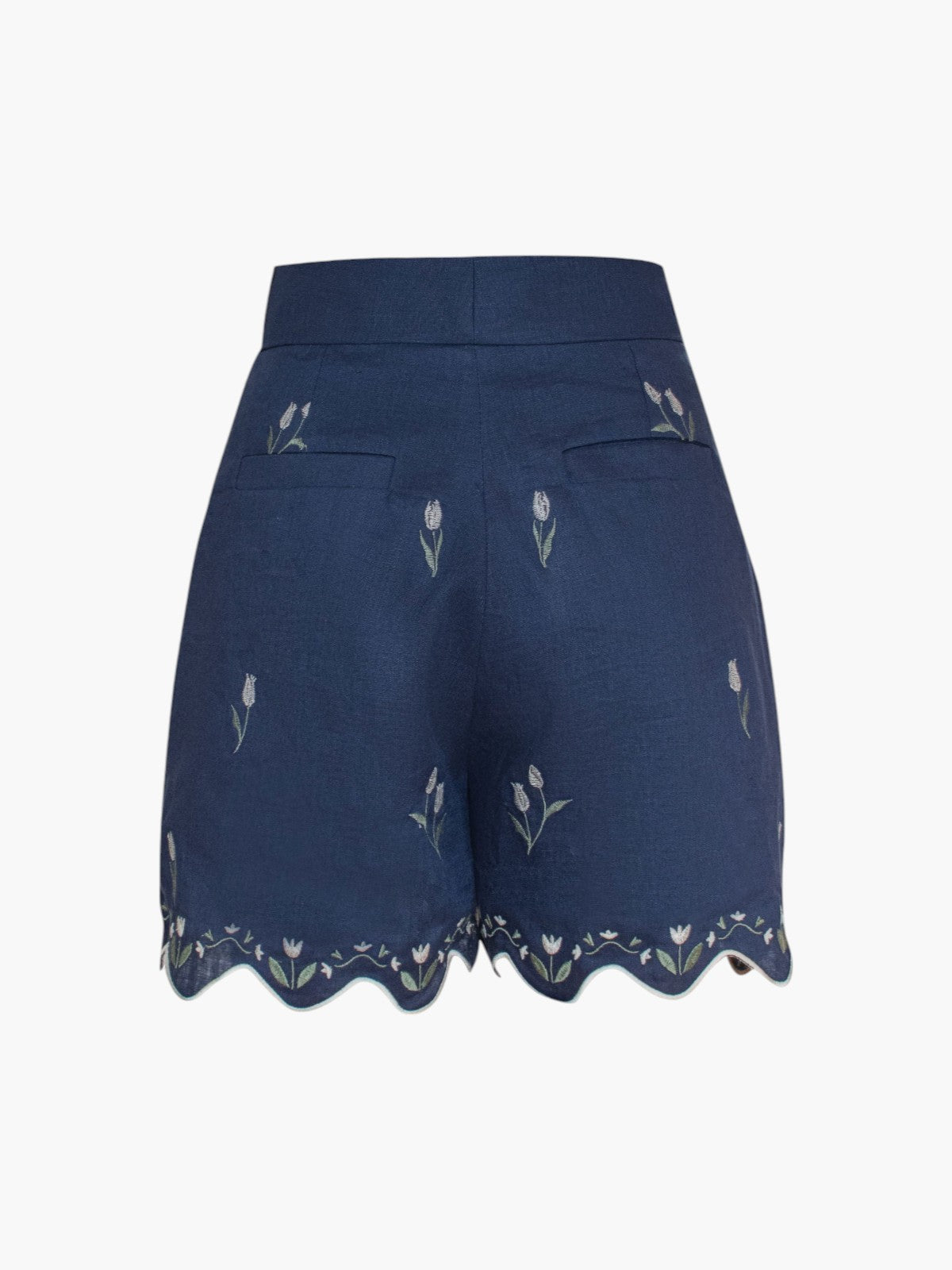 Lovely Tulips Shorts | Navy Lovely Tulips Shorts | Navy