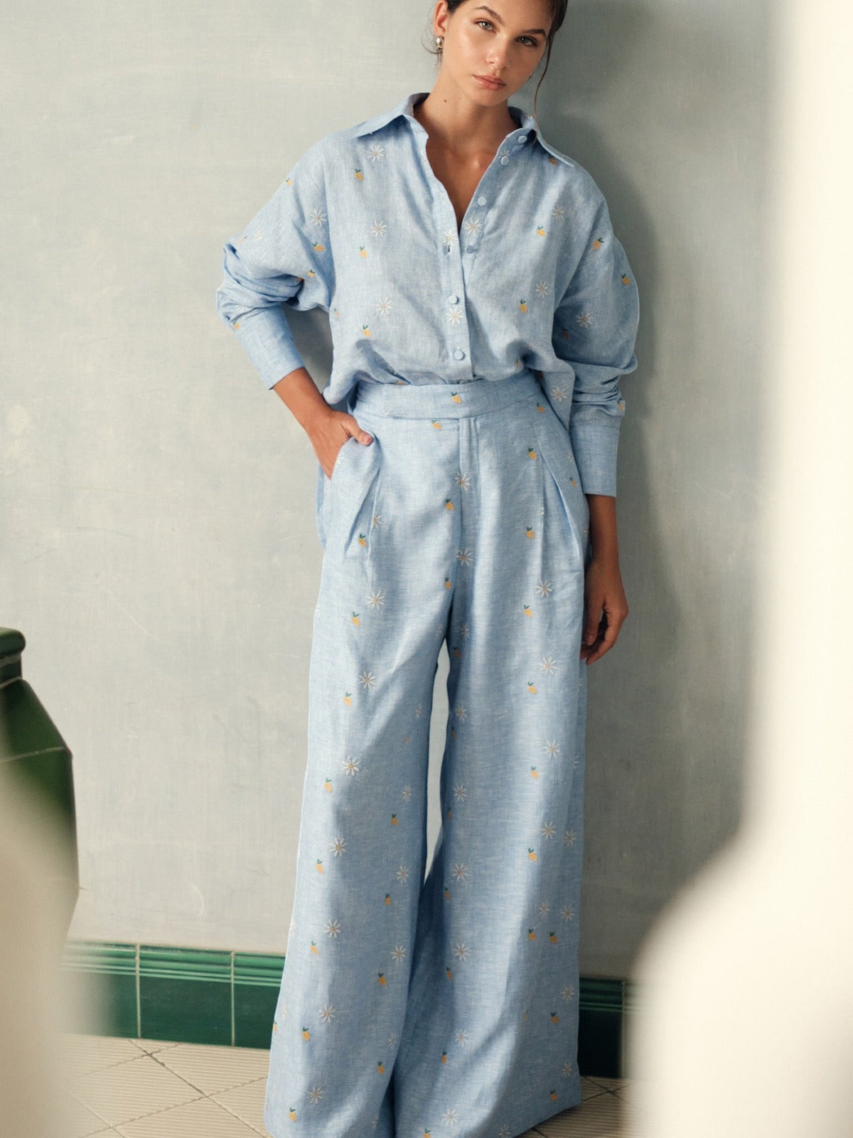 Mango Pant | Blue Mango Pant | Blue