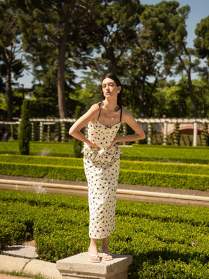 Rosita Midi Skirt | Ivory Black Rosita Midi Skirt | Ivory Black