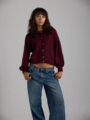 Frenchie Sweater | Burgundy Frenchie Sweater | Burgundy