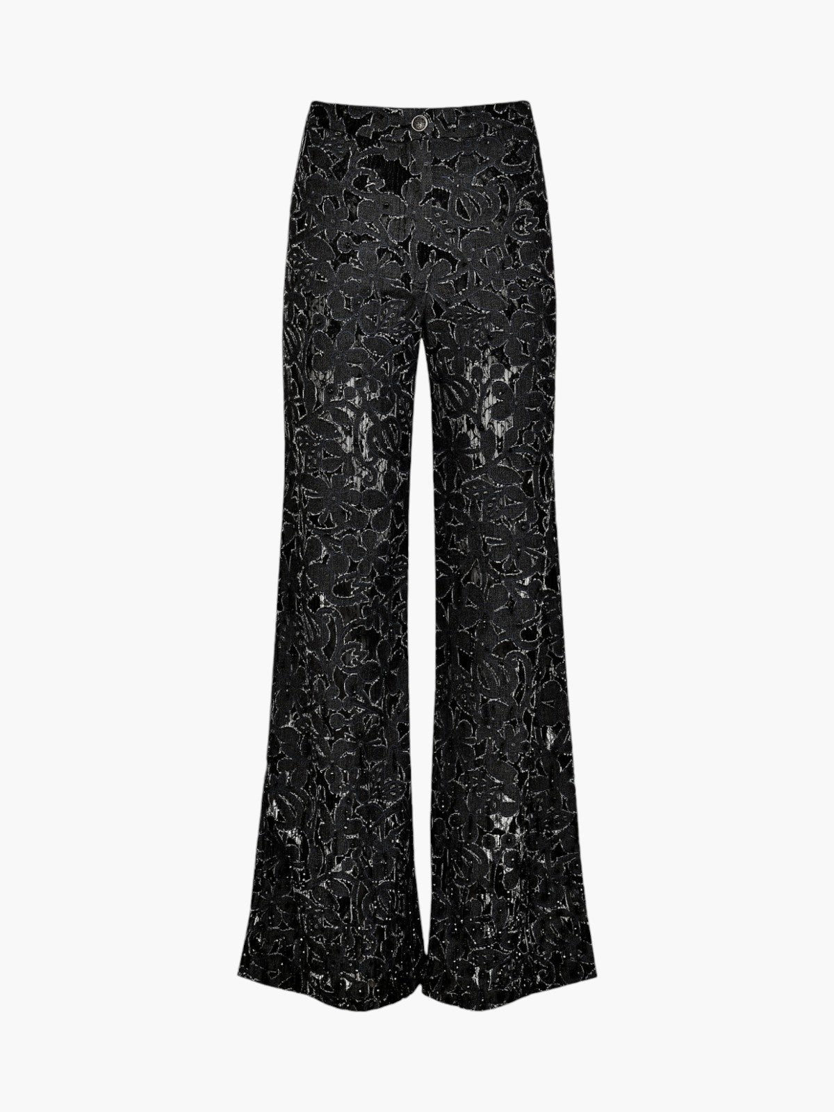 Chloe Lace Denim Pants | Black Chloe Lace Denim Pants | Black