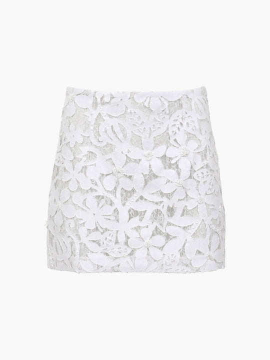 Curpo Lace Denim Skirt