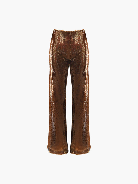 Elena Sequin Pants | Coffee