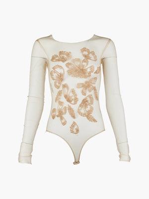 Erden Hand-Embroidered Tulle Body | Nude Erden Hand-Embroidered Tulle Body | Nude