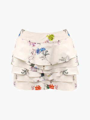 Olas Cotton Skirt | Print Olas Cotton Skirt | Print