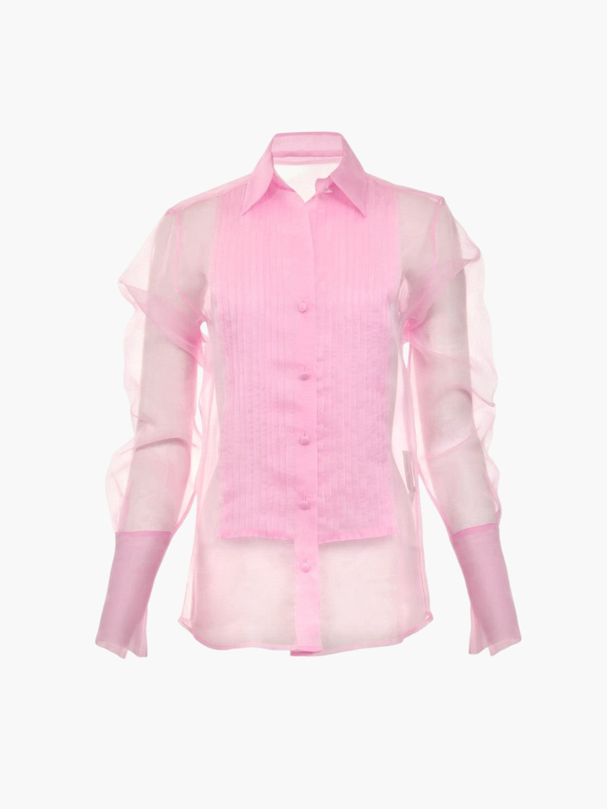 Organza Smoking Pink Blouse Organza Smoking Pink Blouse