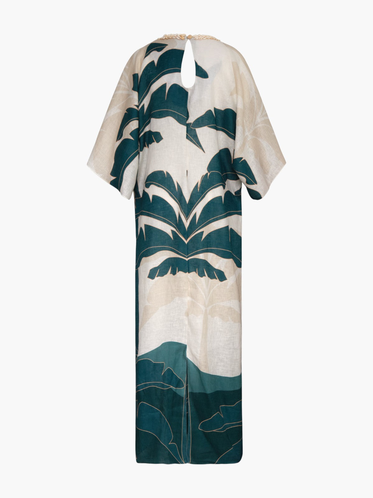 Andina Hand Embroidered Linen Tunic | Aquamarine Palms Andina Hand Embroidered Linen Tunic | Aquamarine Palms