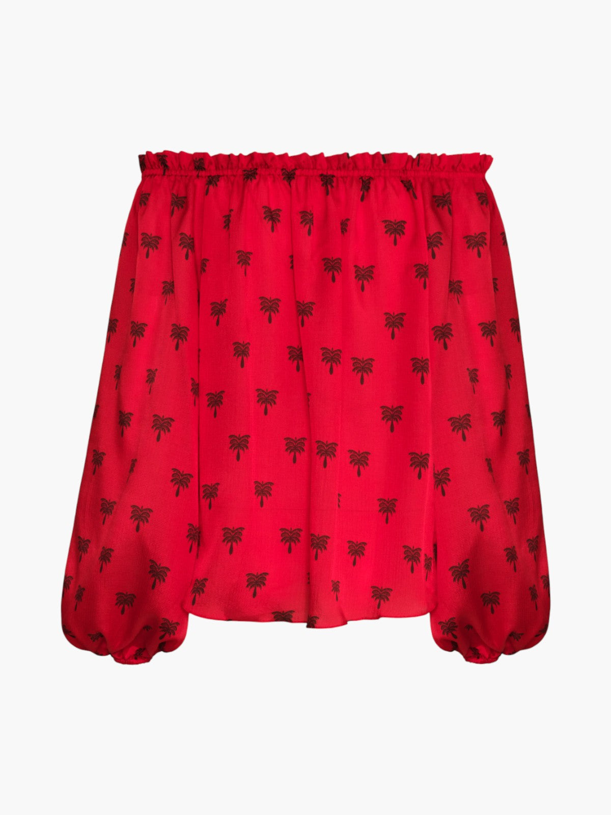 Astrid Martellato Silk Blouse | Red Polka Palms Astrid Martellato Silk Blouse | Red Polka Palms