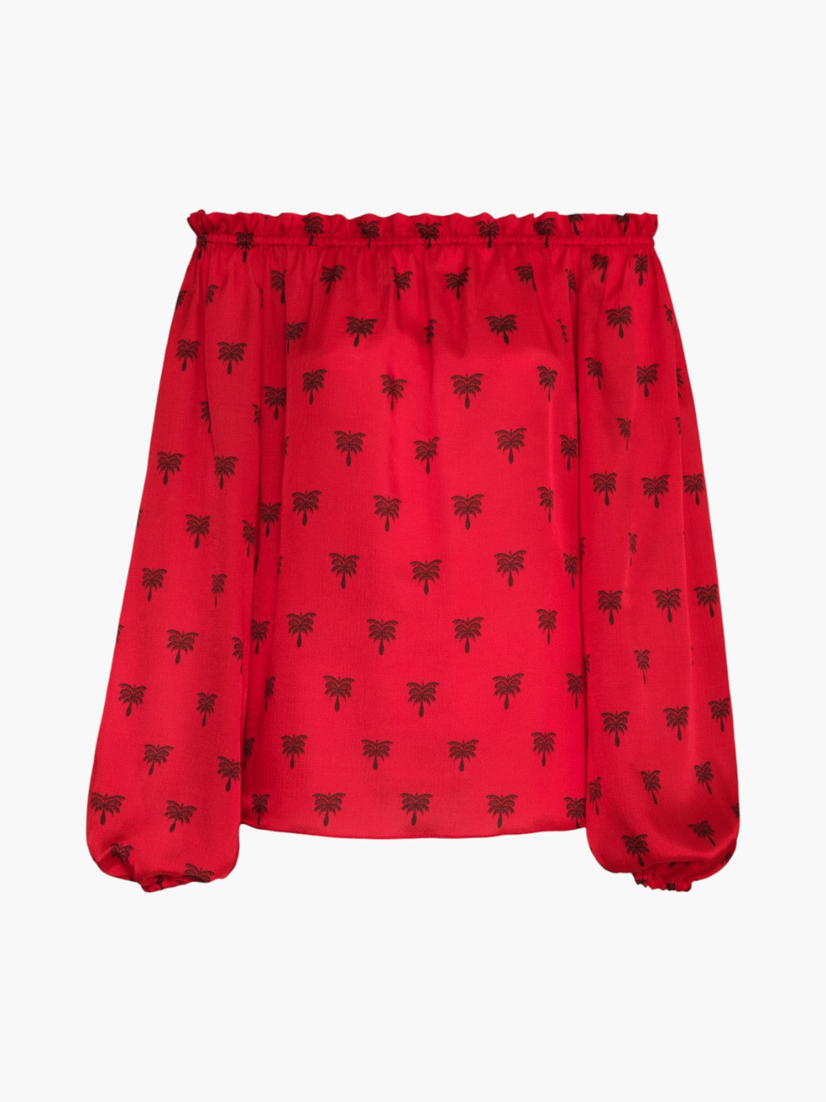 Astrid Martellato Silk Blouse | Red Polka Palms Astrid Martellato Silk Blouse | Red Polka Palms