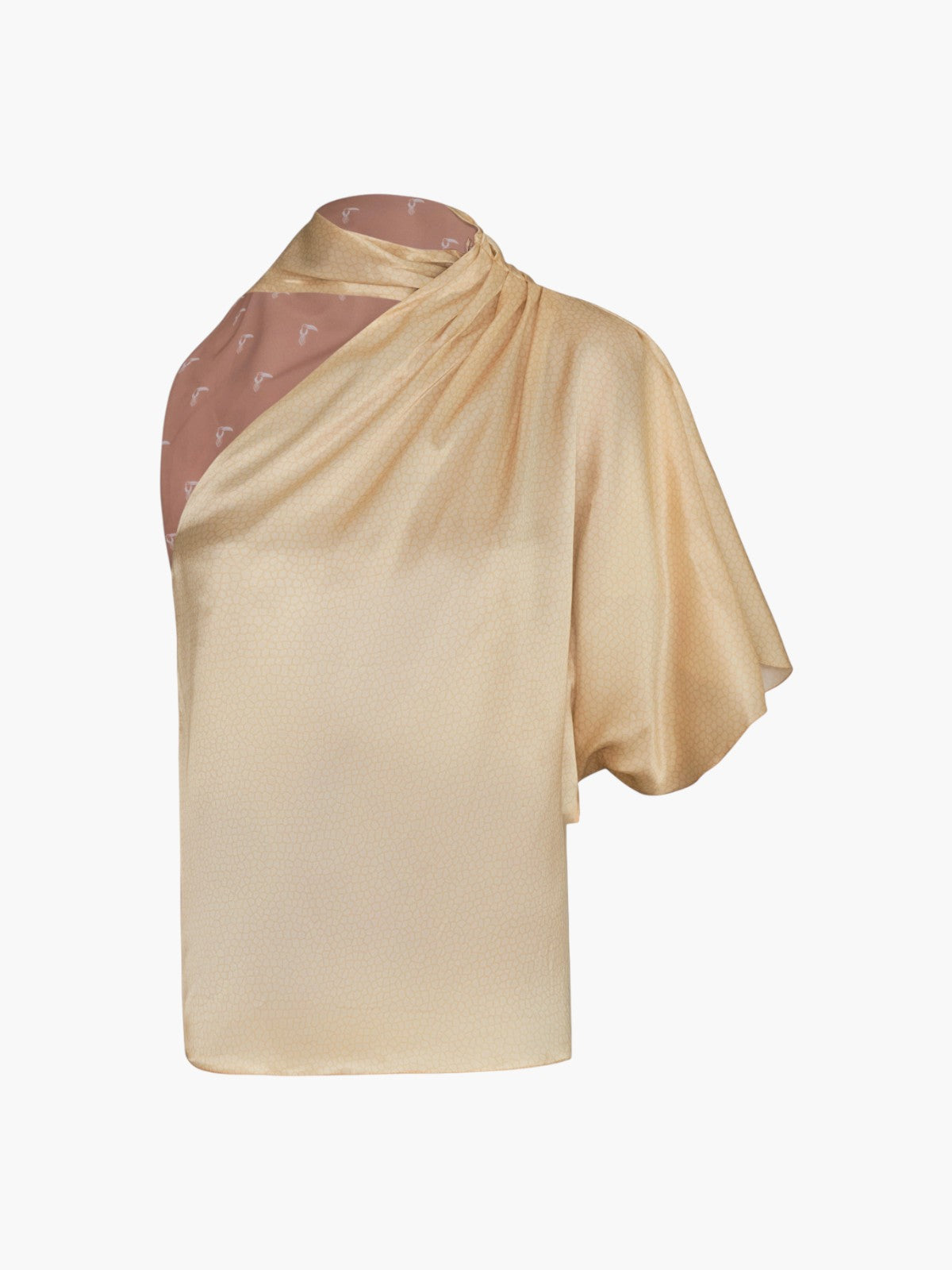 Chiminango Satin Silk Blouse | Butter Reptile