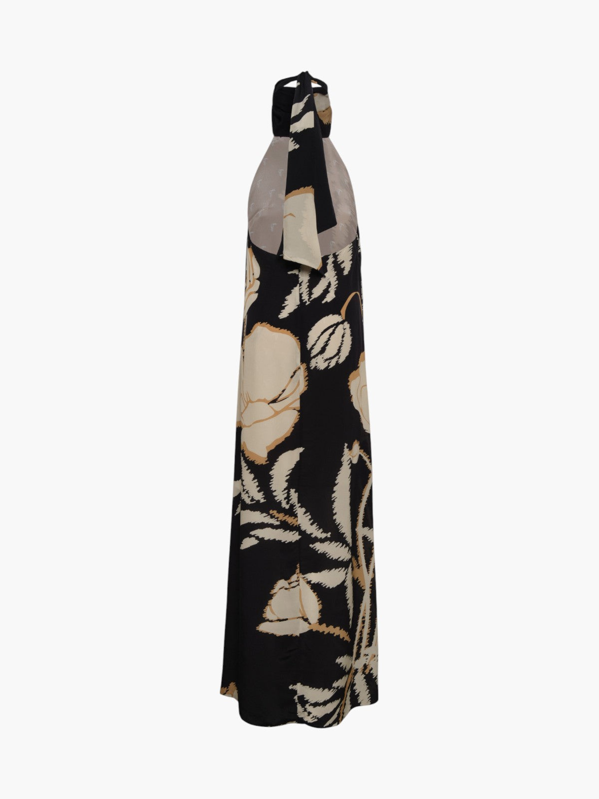 Costa Pacifica Crepe Chine Dress | Black/Beige Gladiolos Costa Pacifica Crepe Chine Dress | Black/Beige Gladiolos
