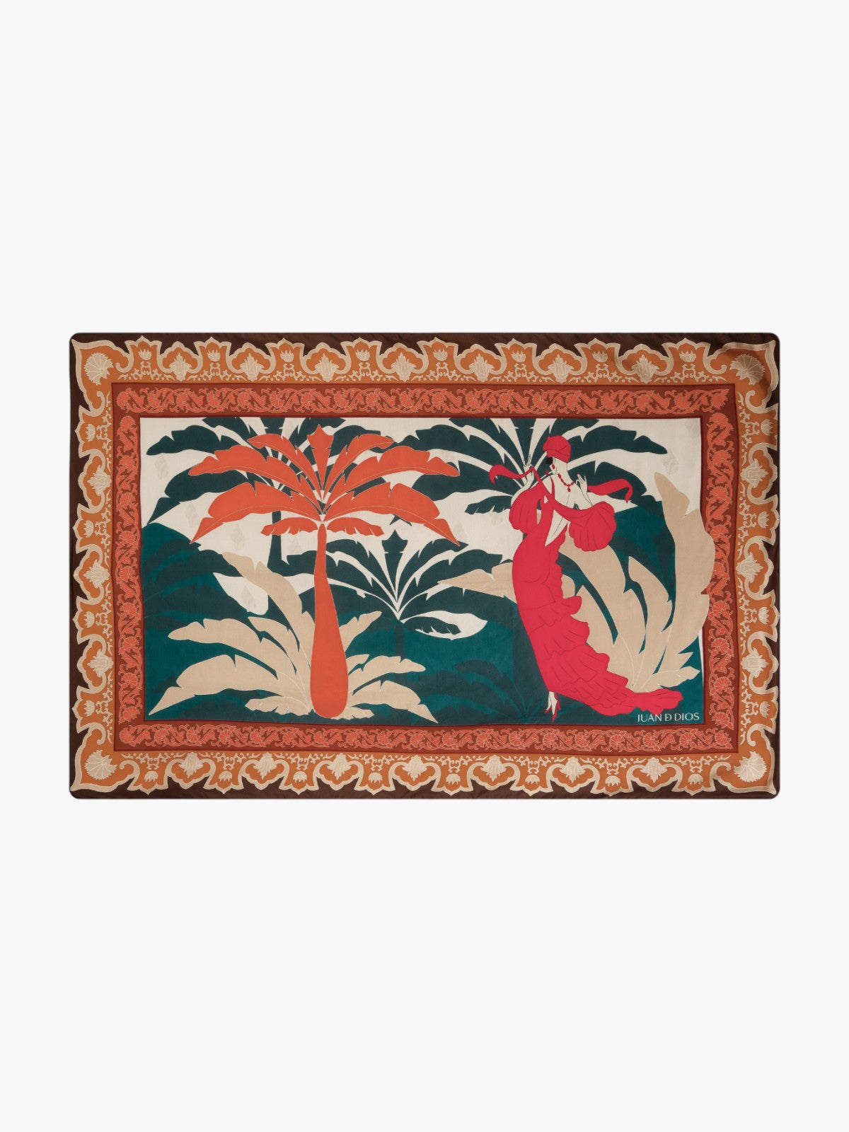 De La Falaise Cotton Silk Sarong | Peach Dancer De La Falaise Cotton Silk Sarong | Peach Dancer