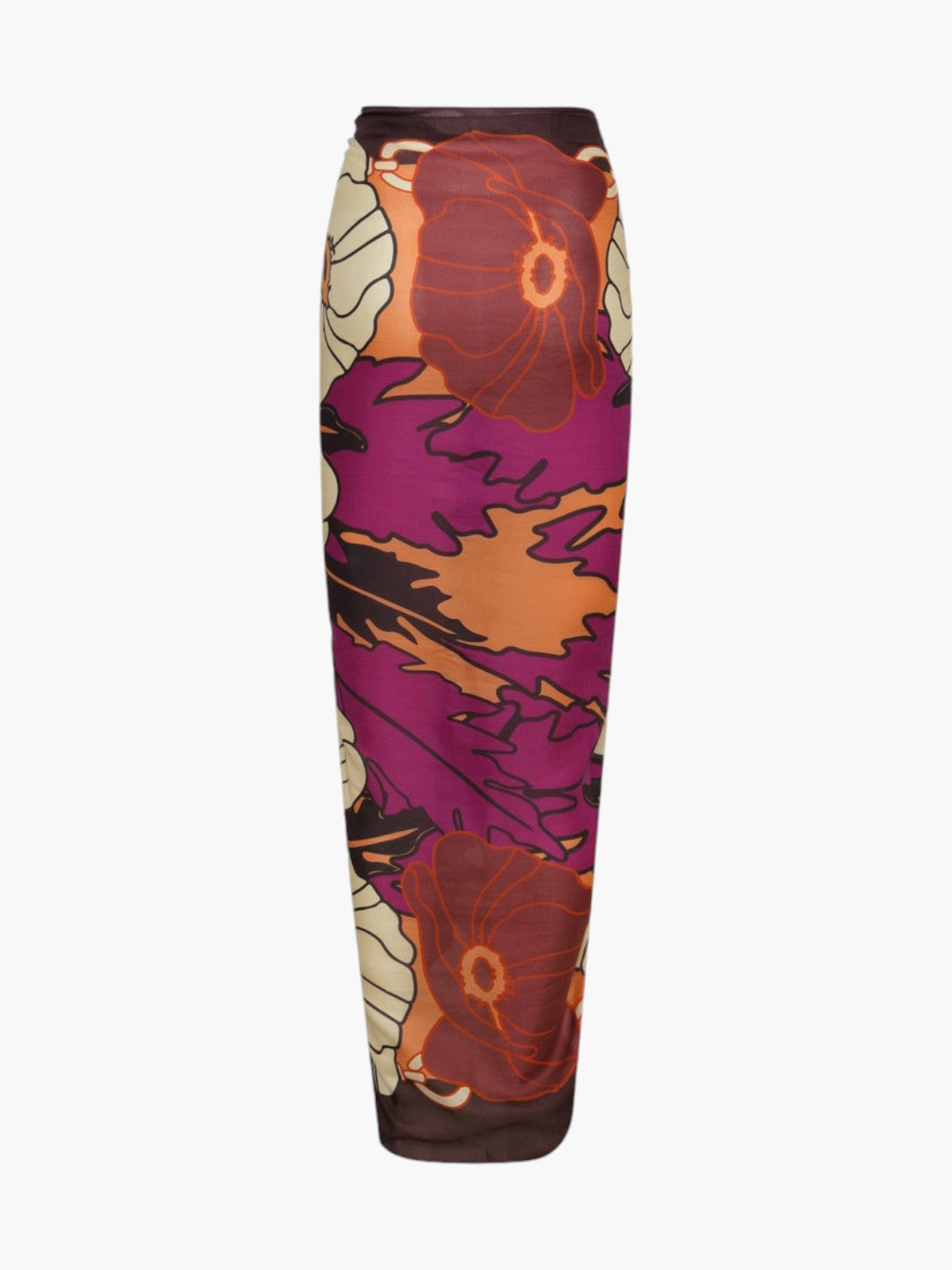 De La Falaise Cotton Silk Sarong | Purple De La Falaise Cotton Silk Sarong | Purple