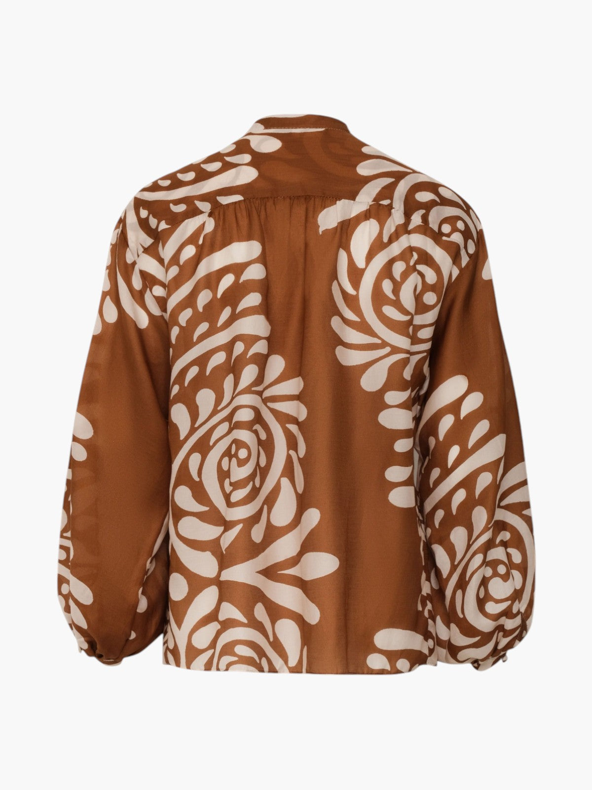 Don Simon Cotton Silk Shirt | Brown Arabesque Don Simon Cotton Silk Shirt | Brown Arabesque