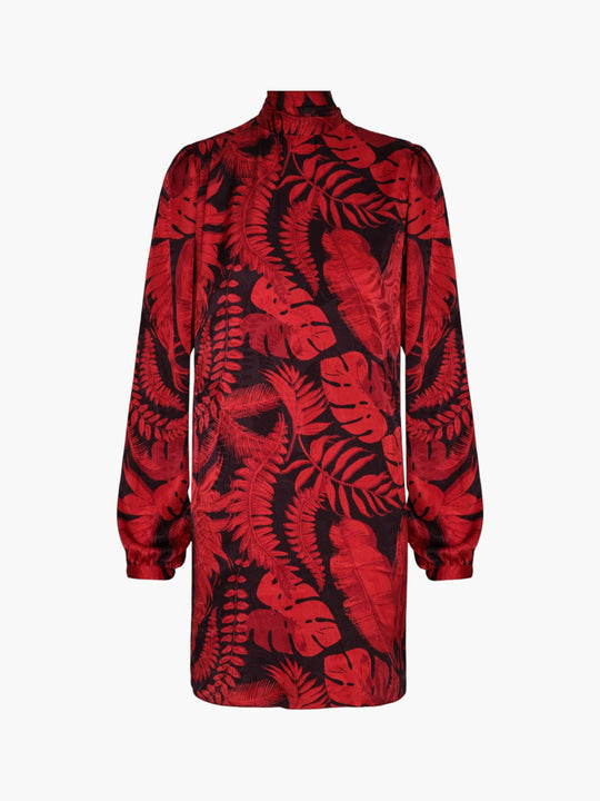 El Real Jacquard Mini Dress | Cherry Rainforest