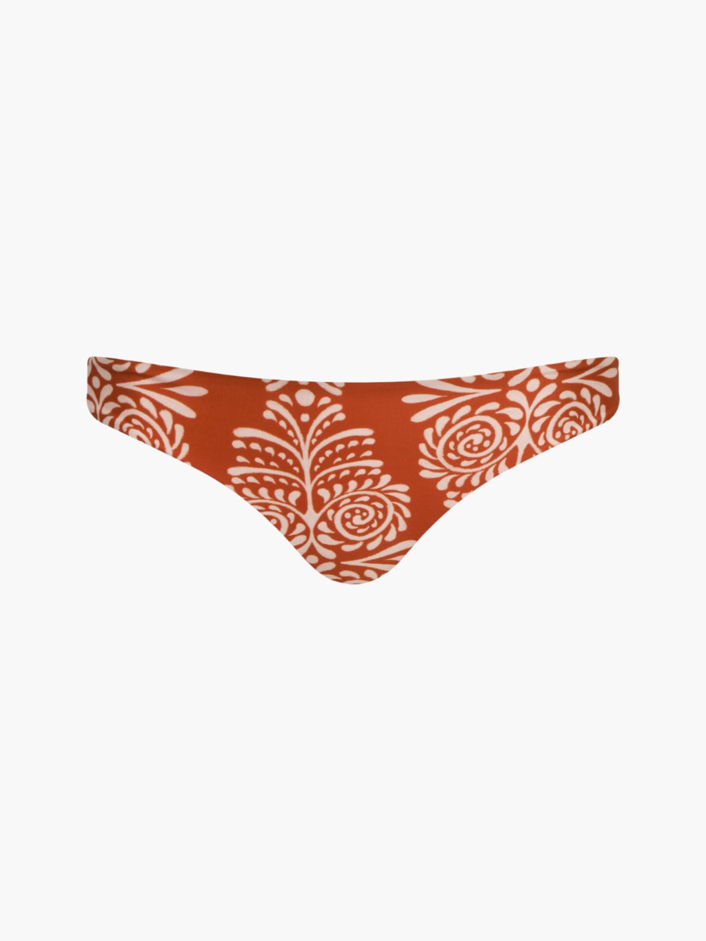Guava Bottom | Red Arabesque/Orange Stripes