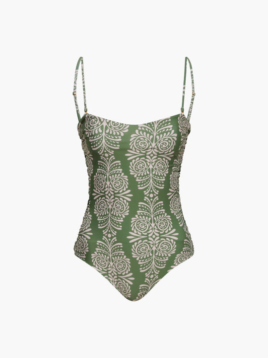 Las Balsas One Piece | Green Arabesque