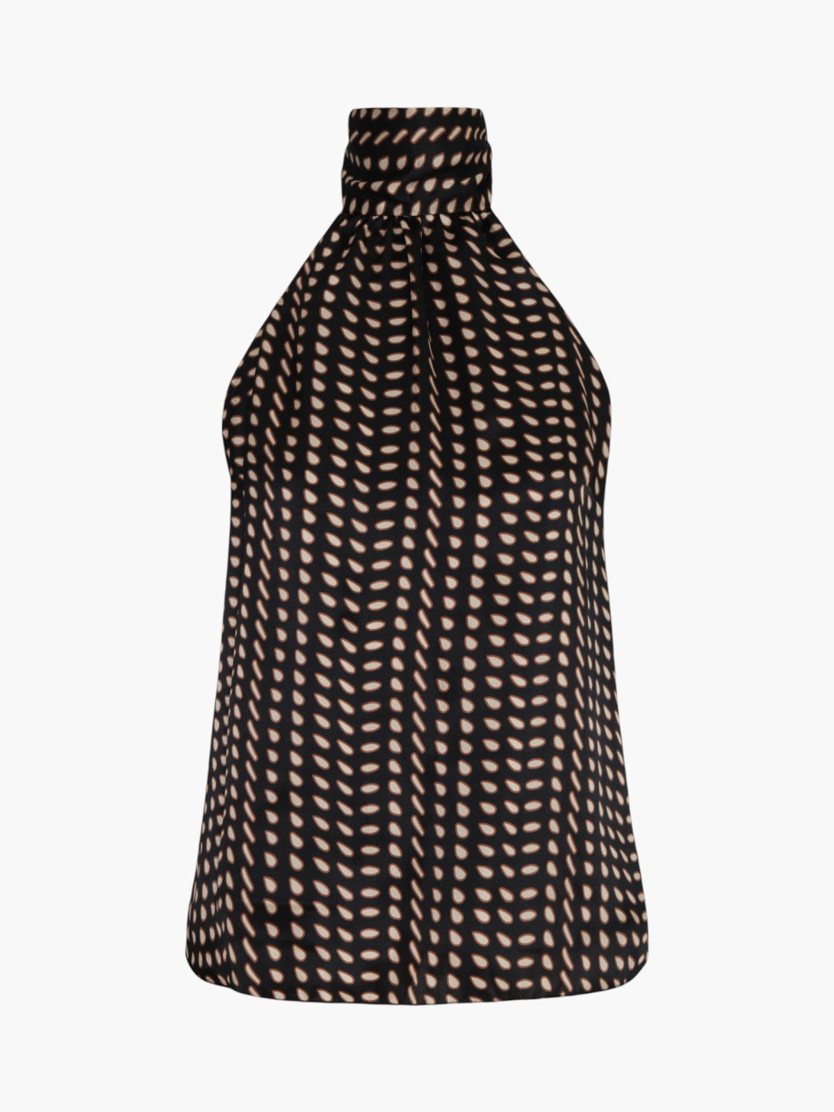 Magdalena Satin Silk Blouse | Black & Ivory Seeds Magdalena Satin Silk Blouse | Black & Ivory Seeds