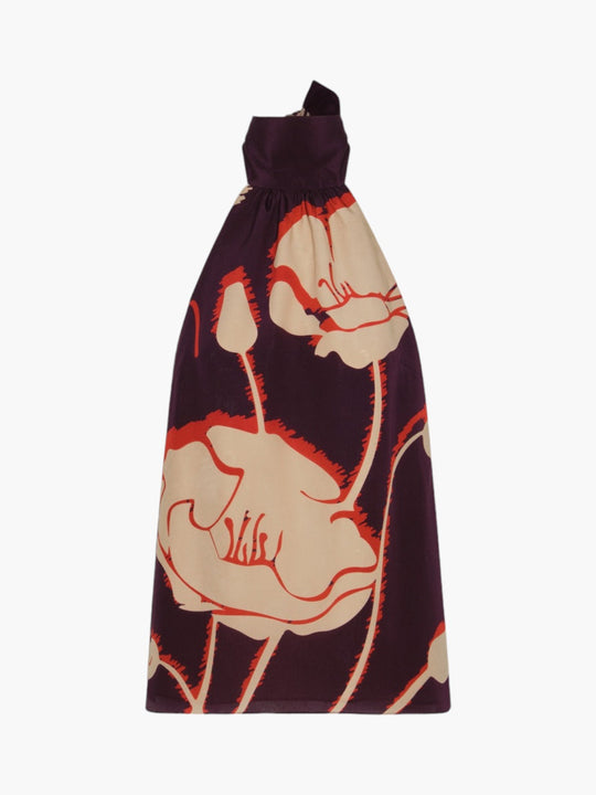 Magdalena Crepe Chine Blouse | Purple Gladiolos