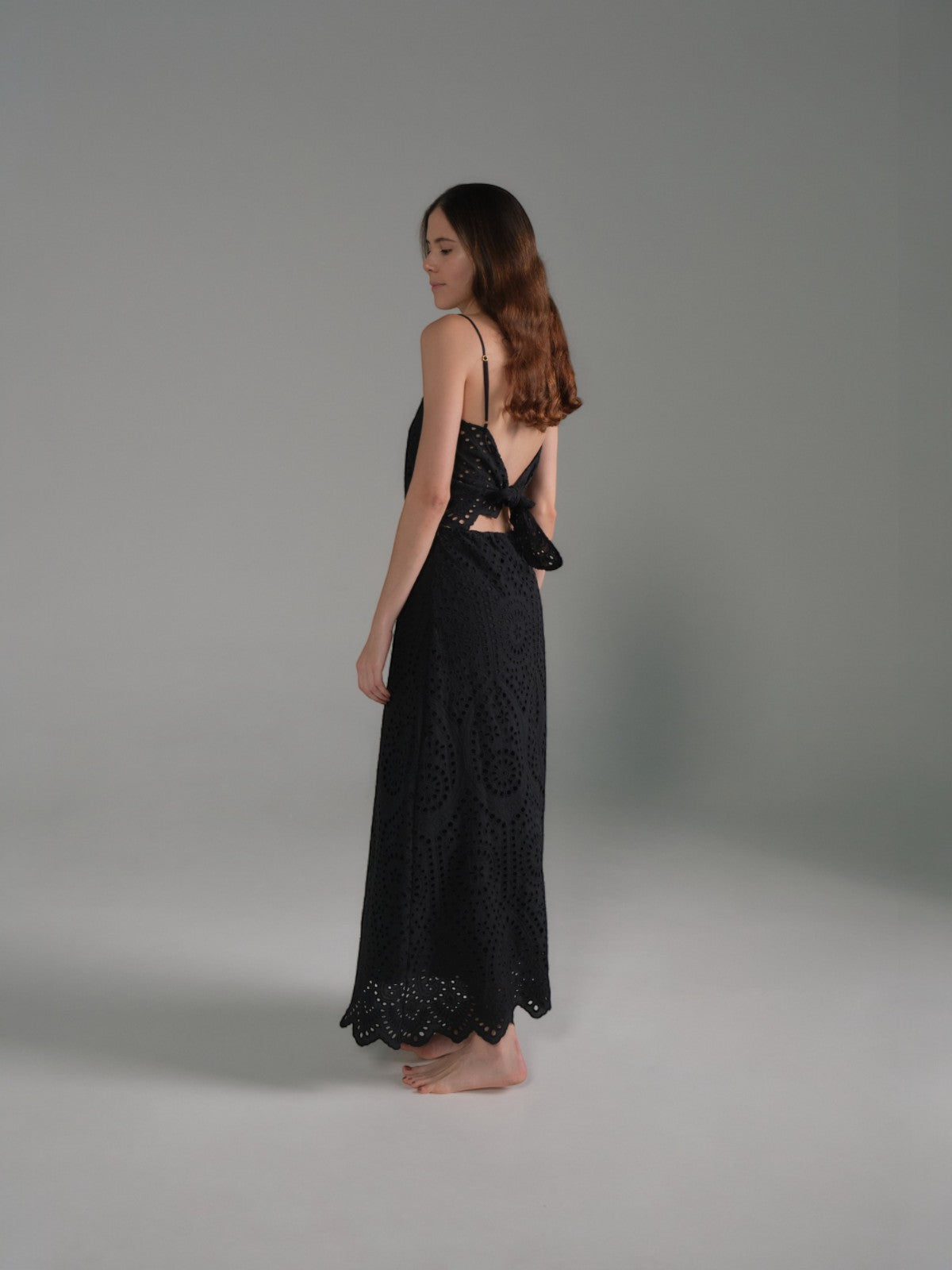 Nativa Cotton Eyelet Dress | Black Nativa Cotton Eyelet Dress | Black