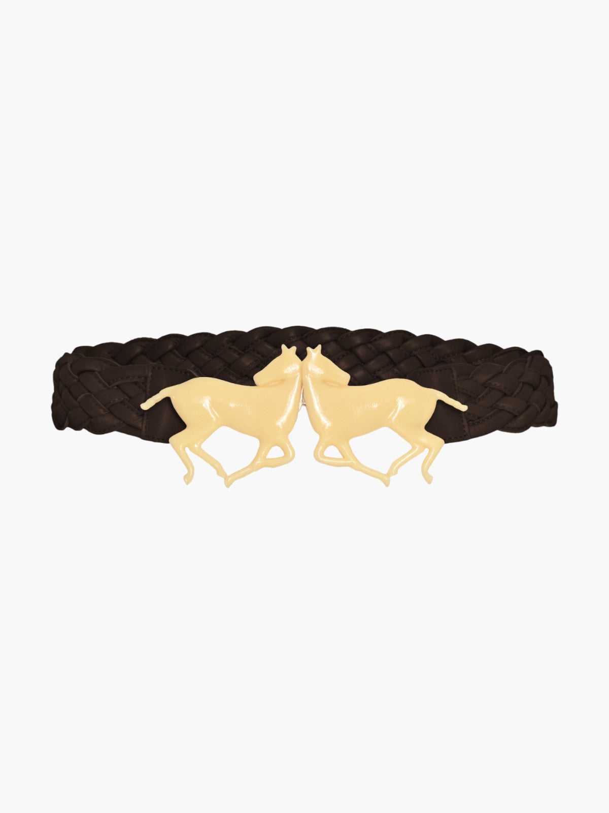 Polo Leather Braided Belt | Chocolate