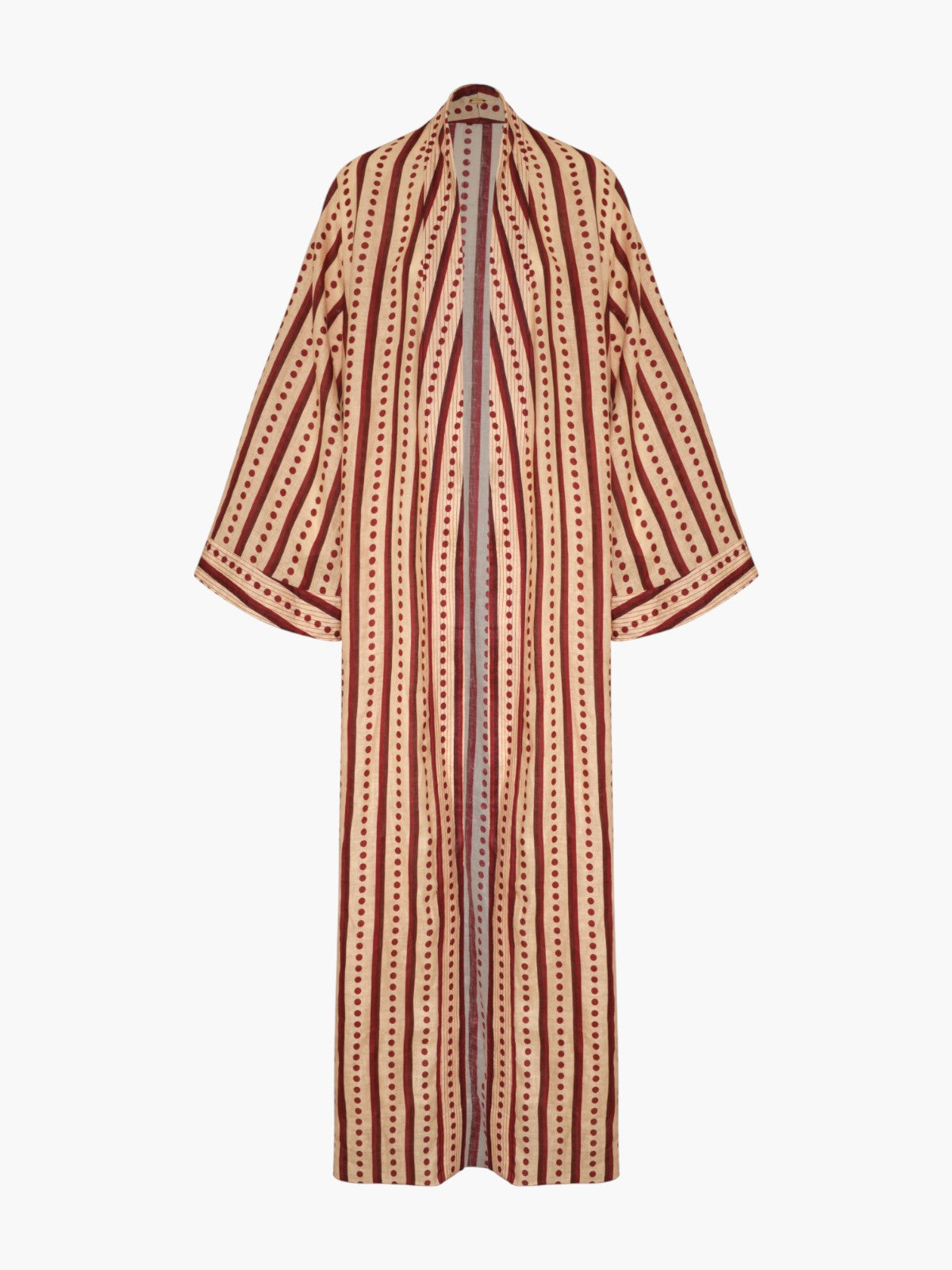 Rafaela Linen Kaftan | Red Stripes Rafaela Linen Kaftan | Red Stripes