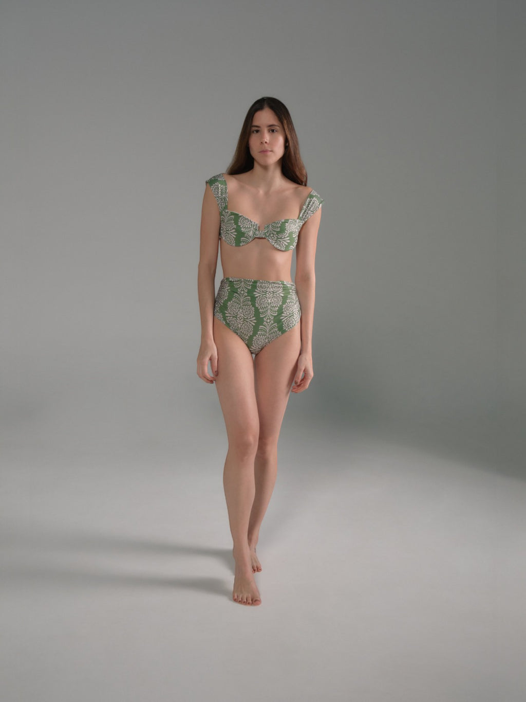 Sabina Top | Green Arabesque