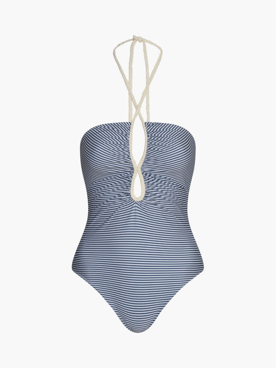 Saint Tropez One Piece | Navy Stripes/Ivory