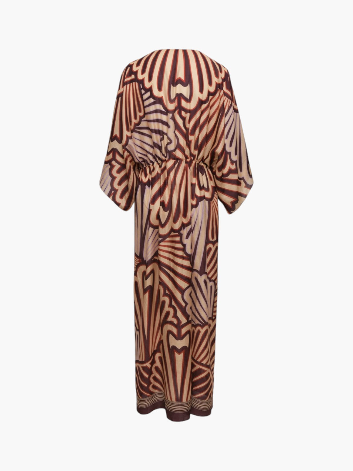 San Cipriano Cotton Silk Tunic | Wine Intricate Shells San Cipriano Cotton Silk Tunic | Wine Intricate Shells