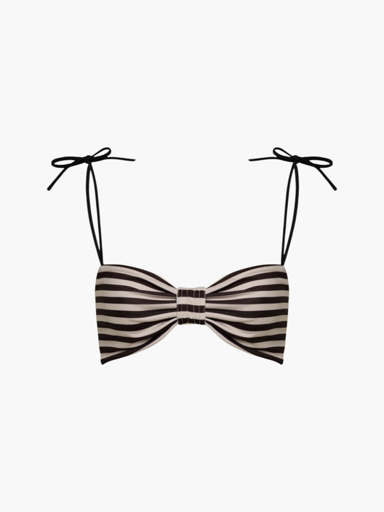 San Miguel Top | Black & White Stripes