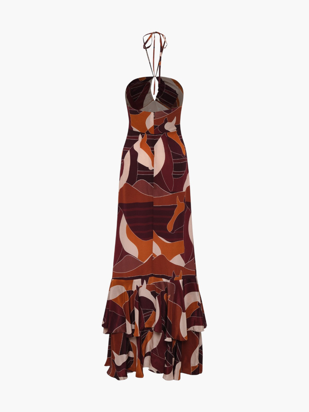Sevillana Crepe Chine Maxi Dress | Purple Horses